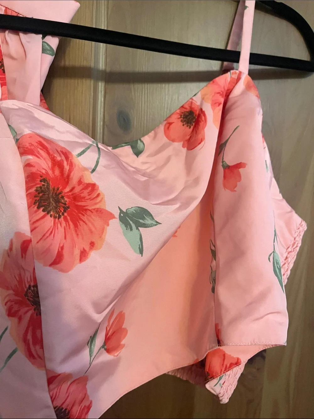 Old Navy Coral Floral Ruffle Cami & Skirt Set